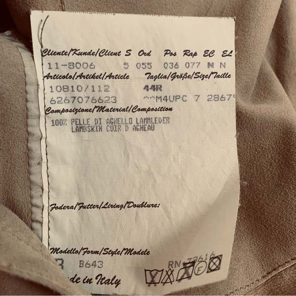 Hugo Boss Baldessarini Leather Jacket size 44R - like new condition. - Picture 7 of 7